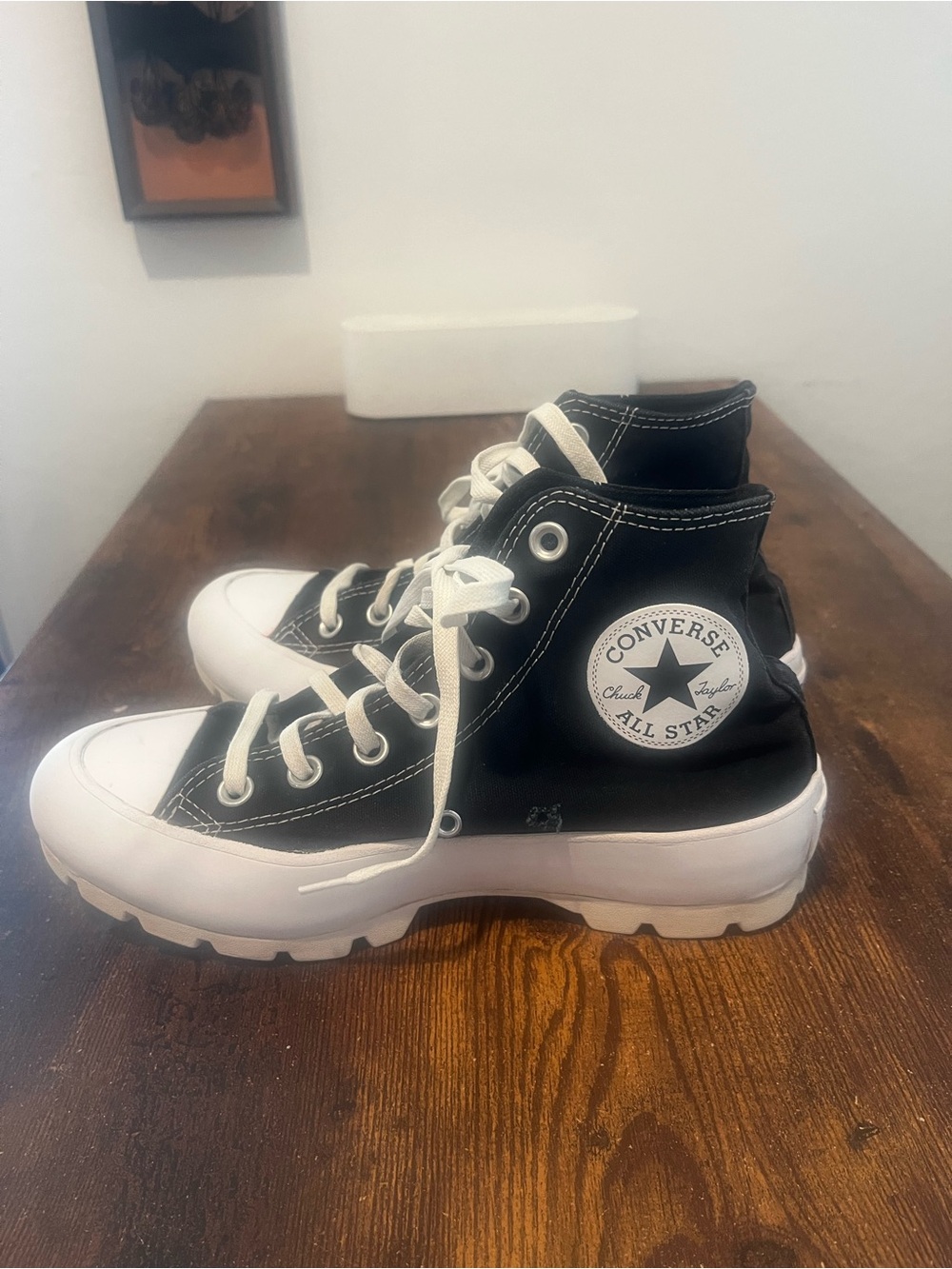 Converse Kids Black and White High-Top Sneakers